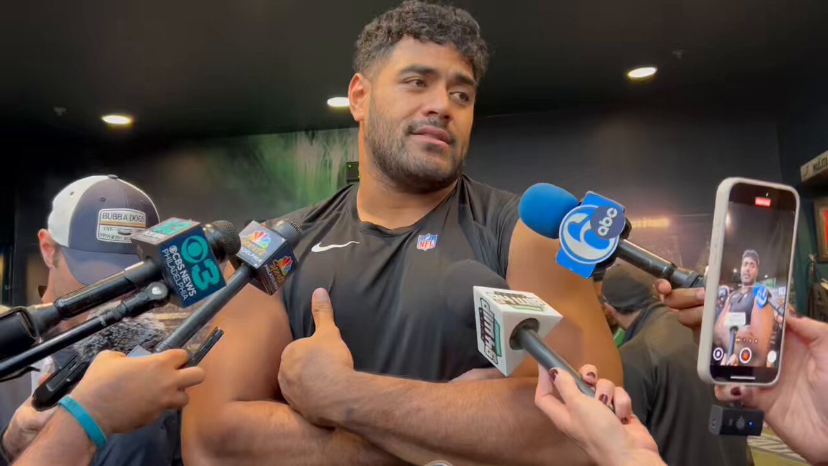 Jordan Mailata believes he played the worst game of his career in the first matchup with the Giants, calling his performance “very passive”.

The message this week in front of the rematch has been: “Let’s be physical up front, both sides of the ball, and dominate,” Mailata said. 