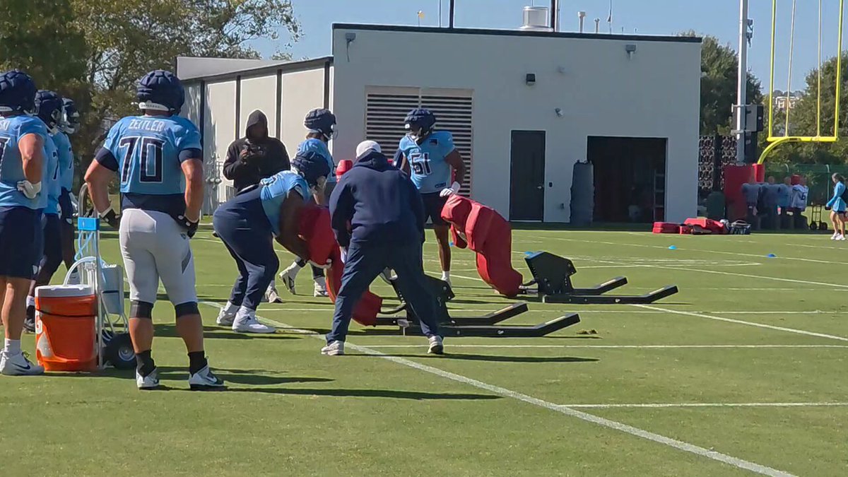 #Titans OLine on the sled. 