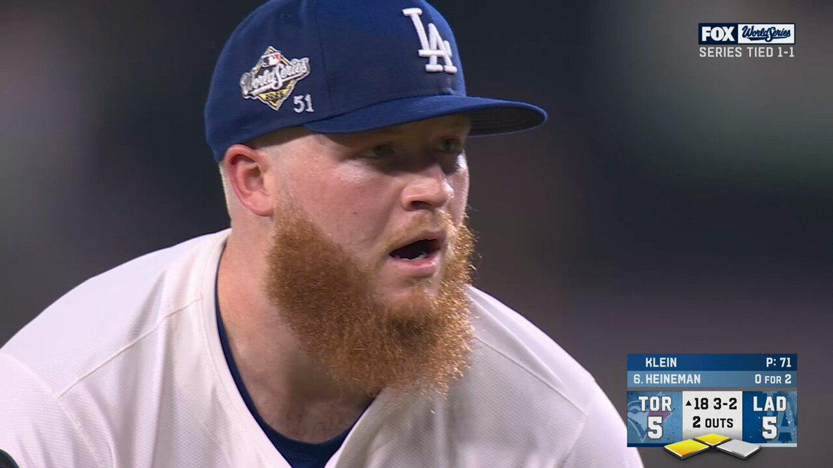 Will Klein is FIRED UP in the 18th inning 😤
📺: #WorldSeries on FOX