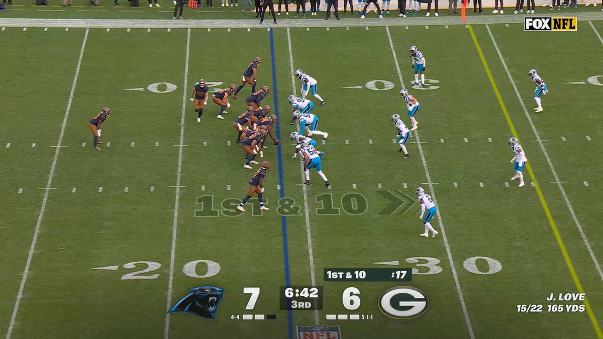 Panthers with the pick on Jordan Love 👀

📺FOX 