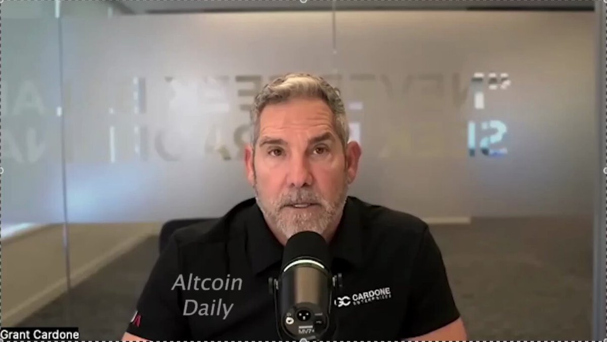 🟠BTC-ARCHIVE: Grant Cardone: "Acquisto Bitcoin a ogni calo, un milione di dollari è a portata di mano"