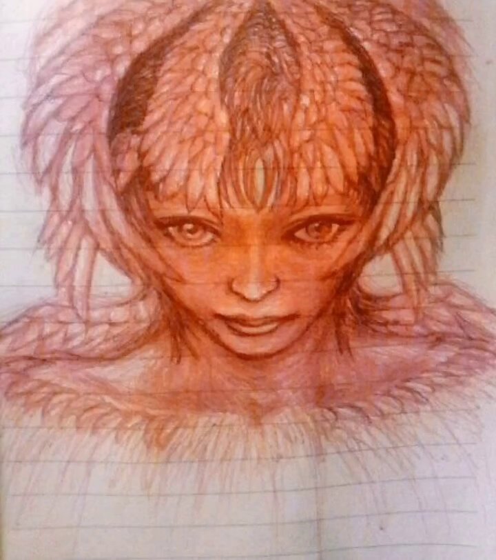 ピンク蛍光ペン 赤ボールペン からの 黒ボールペン 程よいところで赤