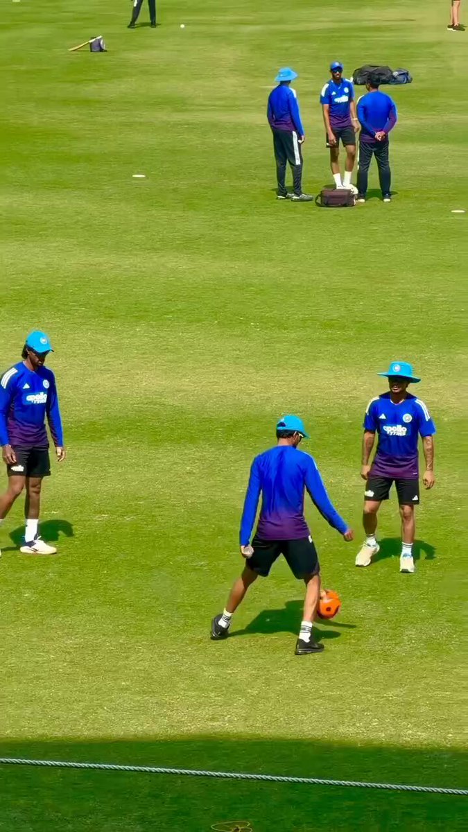 Ruturaj playing some football with Picture