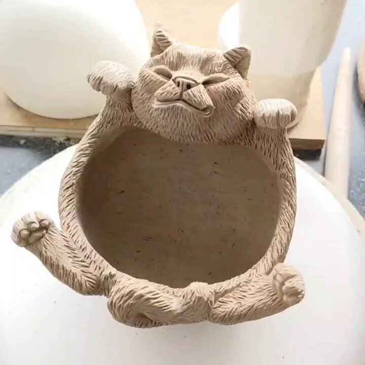 きたむら工房　ネコ置き物 Post by きたむら工房 on X: ネコ鉢