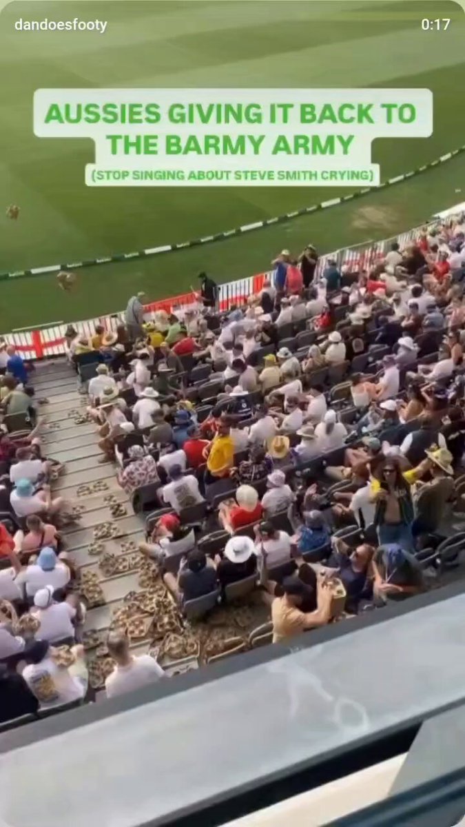 Australians were throwing bottles, cans, Picture