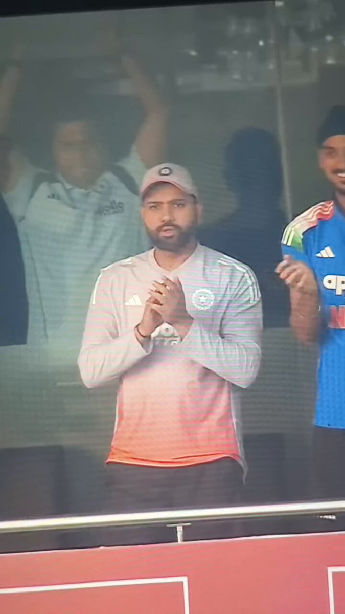 Rohit celebrating Kohlis century Picture