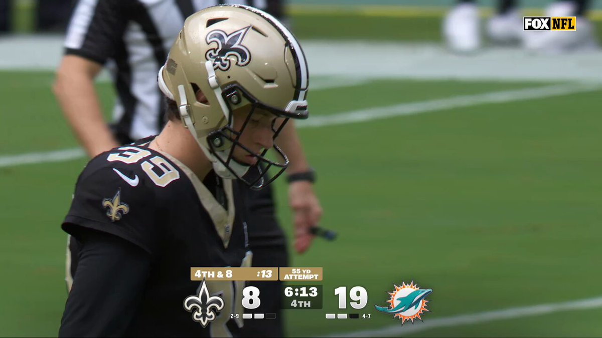 What a moment for Saints' Charlie Smyth!

The Irish kicker drills his first career FG from 56 yards out! 👏

Smyth had never attempted a kick until two years ago!

📺: FOX 