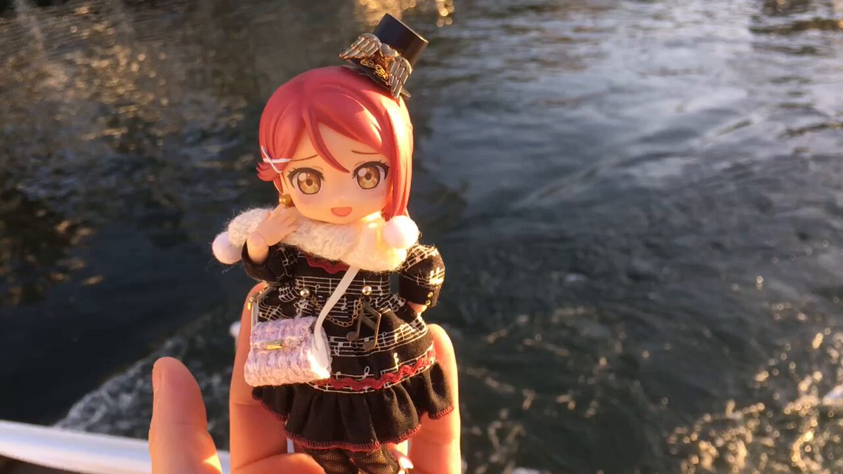 水上バスお台場海浜公園から出発時の時です🌸🎹🚢🌊✨ #小さなラブライブ