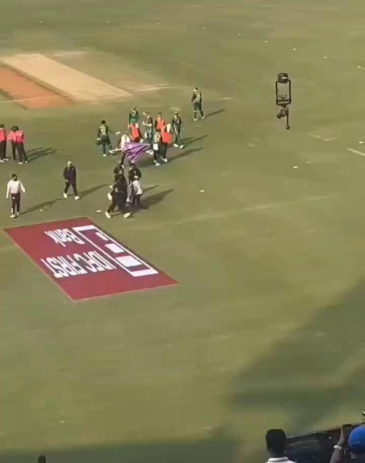 A fan breached the security Picture