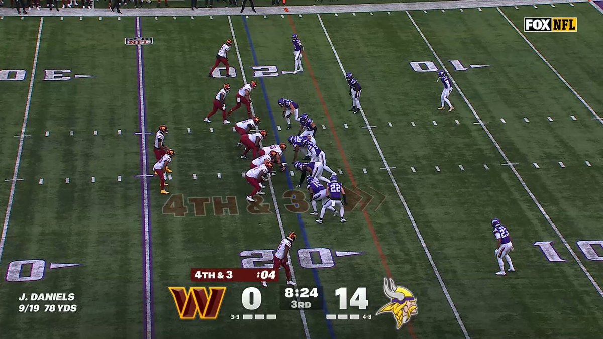 Andrew Van Ginkel with the INT. Jayden Daniels takes a hit during the return. 

📺: FOX 