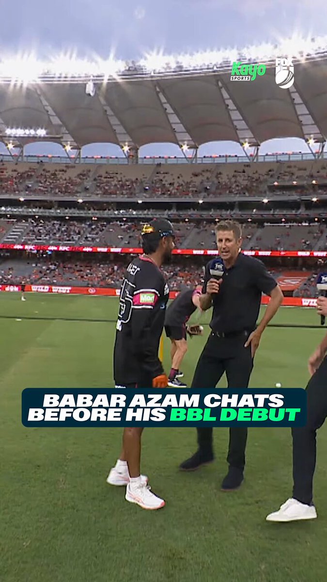 Babar Azam chats with Gilly Picture