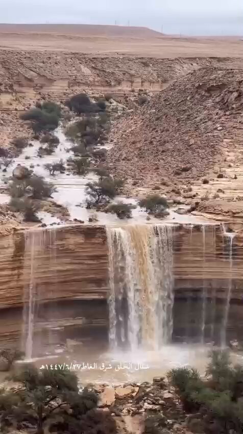 بوابة الوفد خاص ..شلالات وسيول كثيفة في السعودية. الرياض من فتوح الشاذلي 