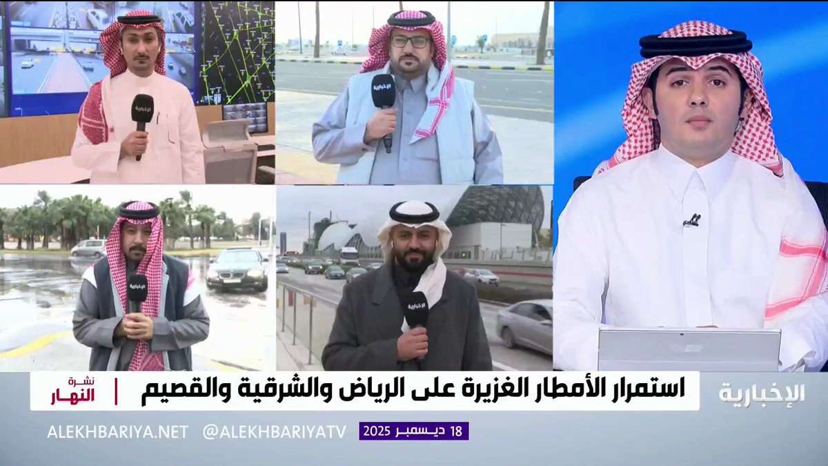شبكة مراسلي الإخبارية يرصدون الحالة المطرية على بعض مناطق المملكة 