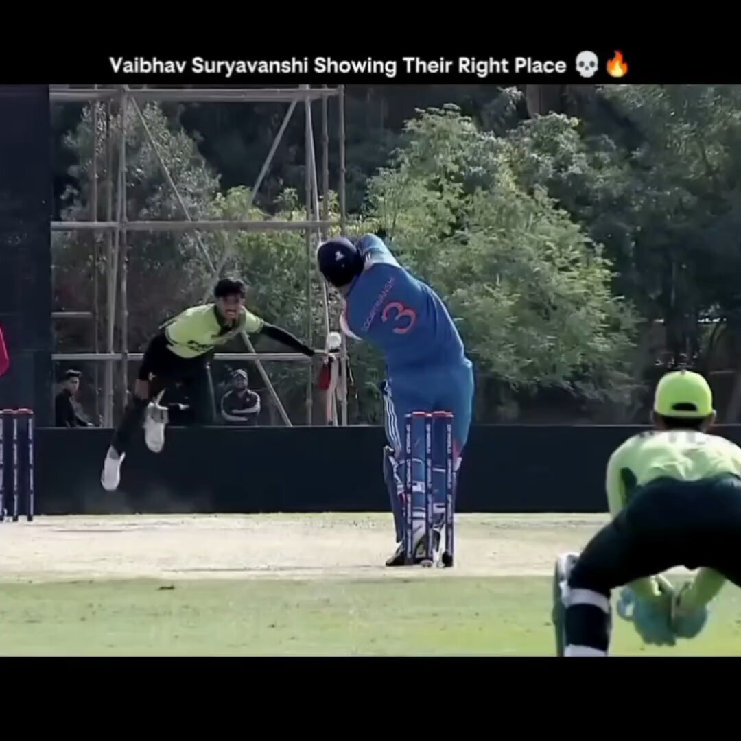 Vaibhav Suryavanshi showing their right Picture