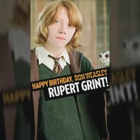 Happy Birthday Rupert Grint or Ronald Weasley, whichever you prefer!  