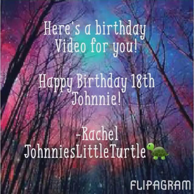 Happy 18th birthday!!! you can watch the rest on Facebook @ everything Johnnie Guilbert 