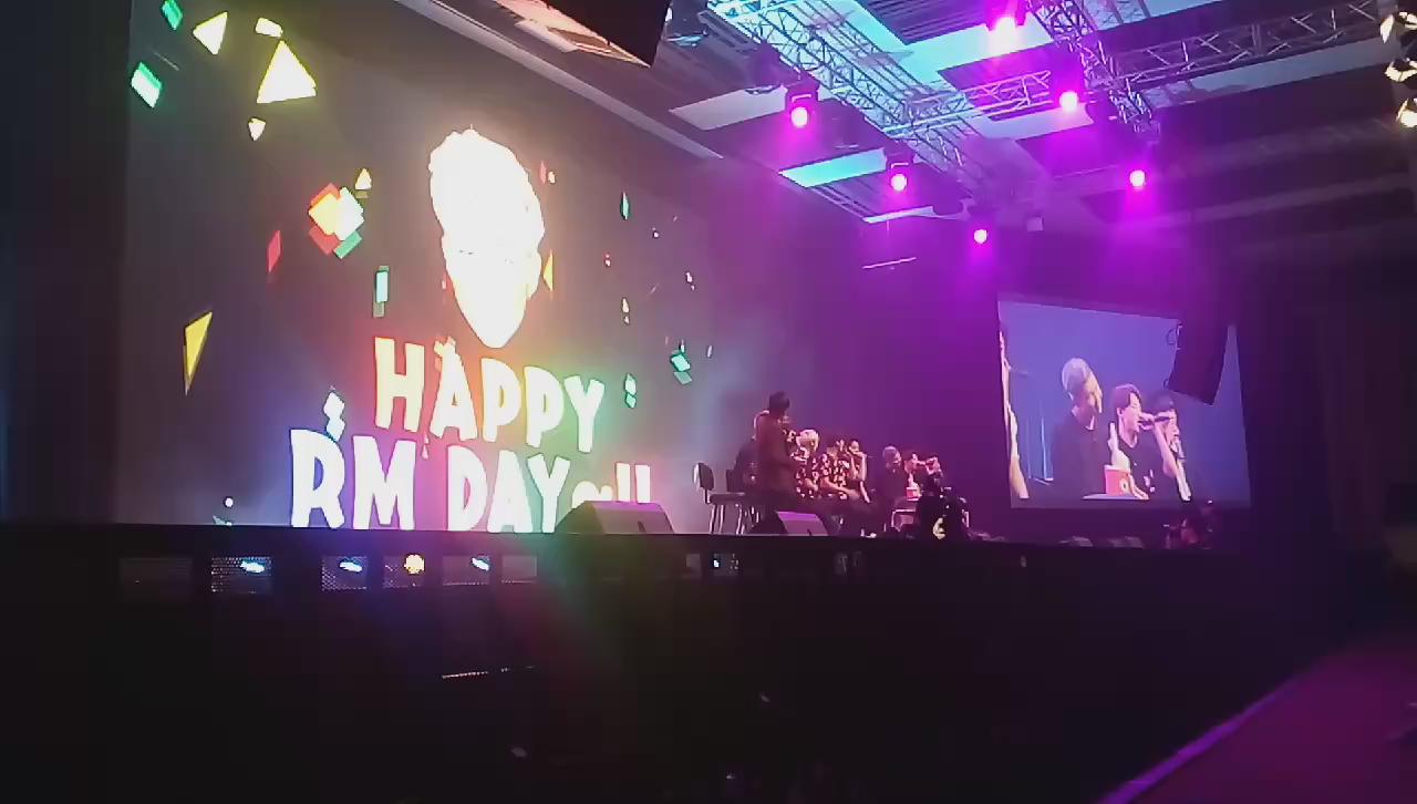 Namjoon looks so happy with the cake omg. HAPPY BIRTHDAY BIG BOY    