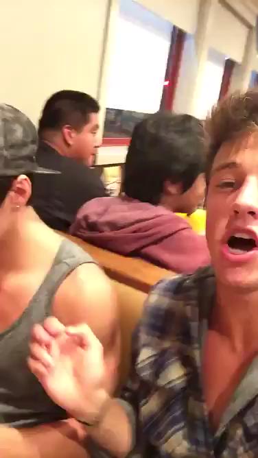 Cameron Dallas singing Happy Birthday via Snapchat 