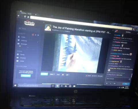 I\m so calm thanks Bob Ross and Happy Birthday   RIP 