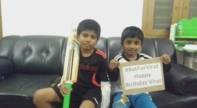 Happy Birthday Virat Kohli   Video wish from my little boys. 