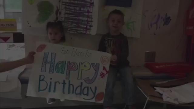 The here at Seattle Children s are sending happy birthday wishes your way, Russell Wilson!  