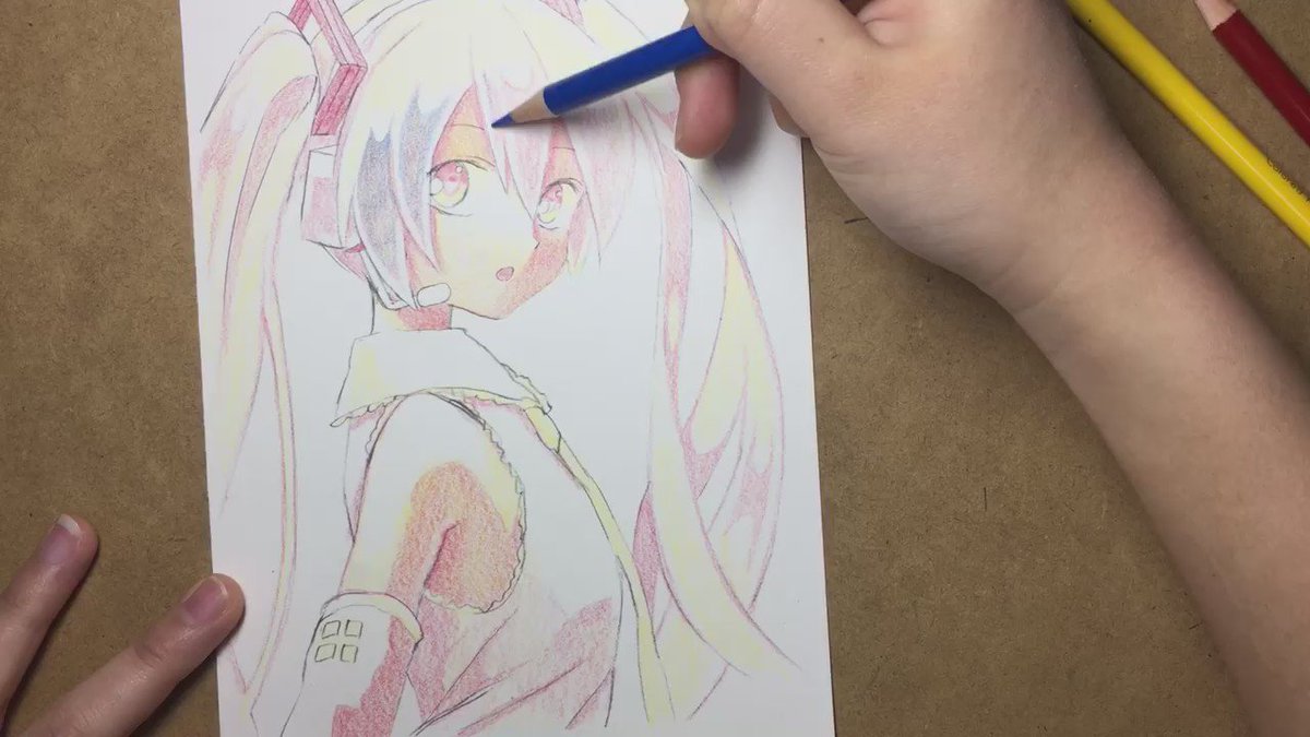 赤青黄の3色だけで描いた初音ミクが美しい もはや魔法の領域 Kai You Net