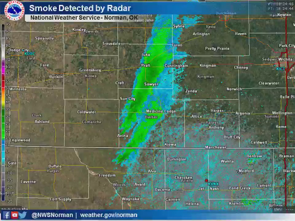NWS Norman on Twitter "Weather radar can be used to detect smoke