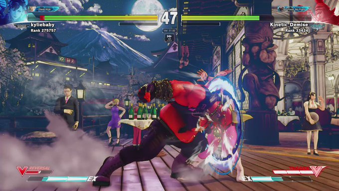 My chun li in an online match, the video is frigged up kinda idk #streetfighterv #PS4share https://t