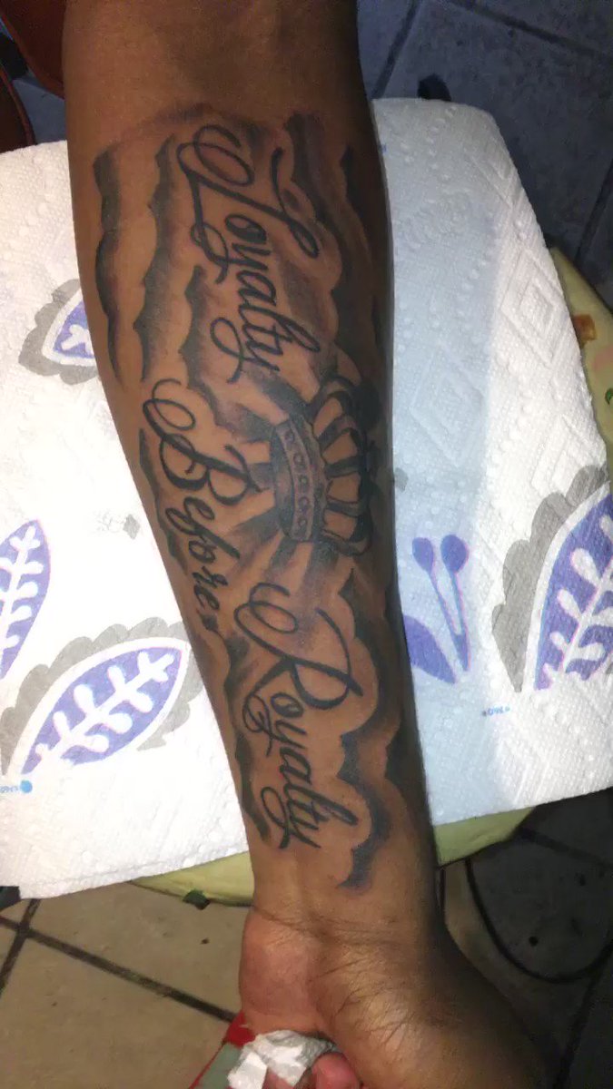Loyalty Before Royalty Tattoo on  Sonis Tattoo Studio  Facebook