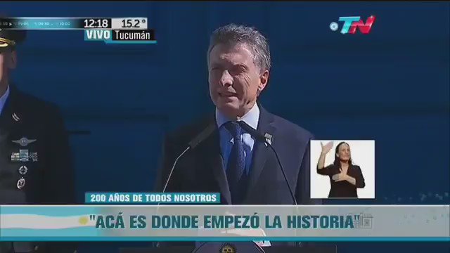Se cumplen tres años de un papelón que va a quedar en los libros de historia.
“Nuestros próceres debían tener angustia de tomar la decisión, querido rey, de separarse de España”, Mauricio Macri en el Día de la Independencia.
