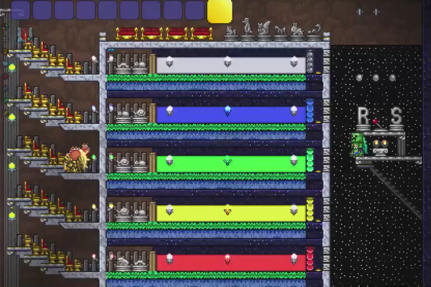 回路を使ったterrariaの画像と動画 Twitter