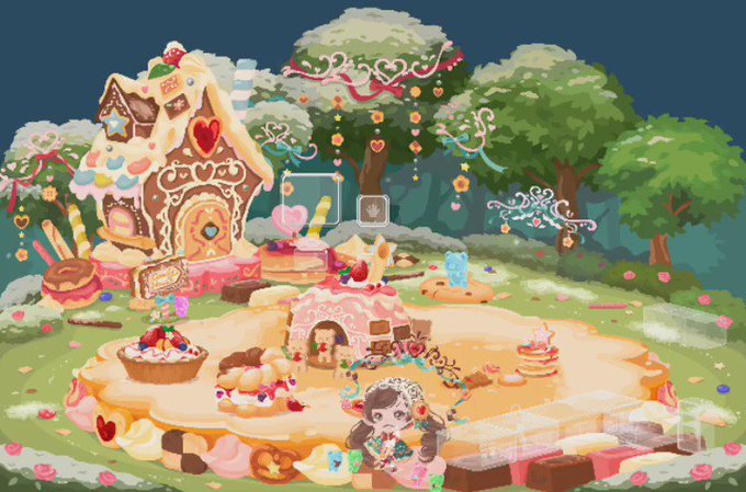 お菓子が誘う魔女の森のtwitterイラスト検索結果 古い順