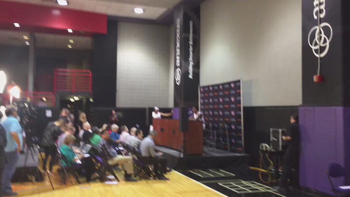 Welcome to the madness that is Suns media day! Eric Bledsoe is at the podium with Jared Dudley on deck.