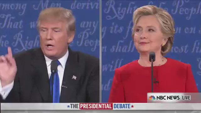 Here's how Clinton responded when Trump said she doesn't have the stamina to be president debatenight