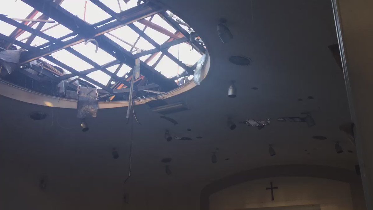Inside of First Congregational Church of Berkeley that caught fire this afternoon. abc7now