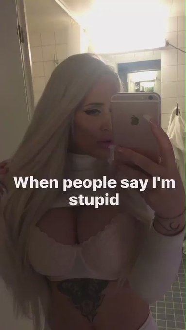 Rolling my eyes in the back of my head when people think I'm stupid cause I'm a bimbo ? #bimboambassadors
