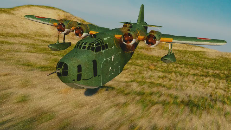 تويتر Furu Yari على تويتر 変形二式大艇ちゃん作ってみた d Blender 艦これ T Co Aloestuoqv