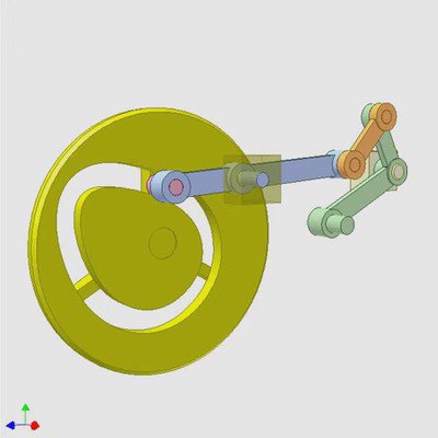 Cam Mechanism of Output With Large Oscillation Angle