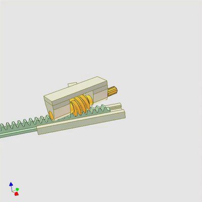 Worm-Rack Drive