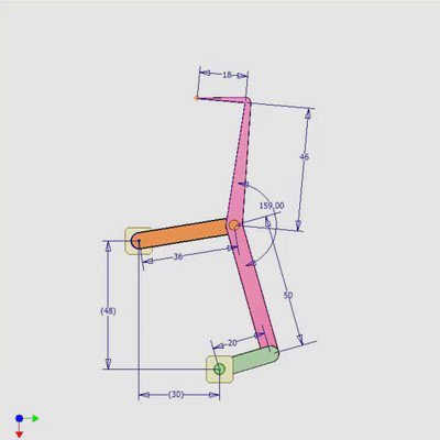 D-Drive Four-Bar Linkage