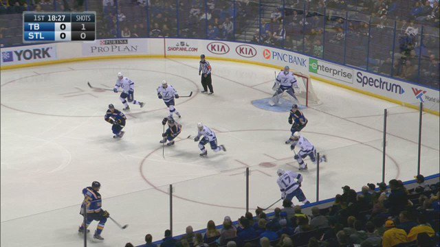 First chance of the night = first goal. Watch Vladimir Tarasenko bury his 11th of the season. #stlblues https://t.co/lRArWGEd96