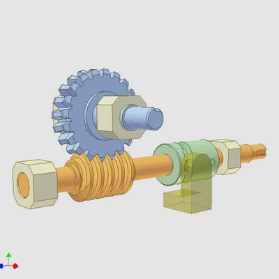 Worm Drive a - Rotating and Translating Worm