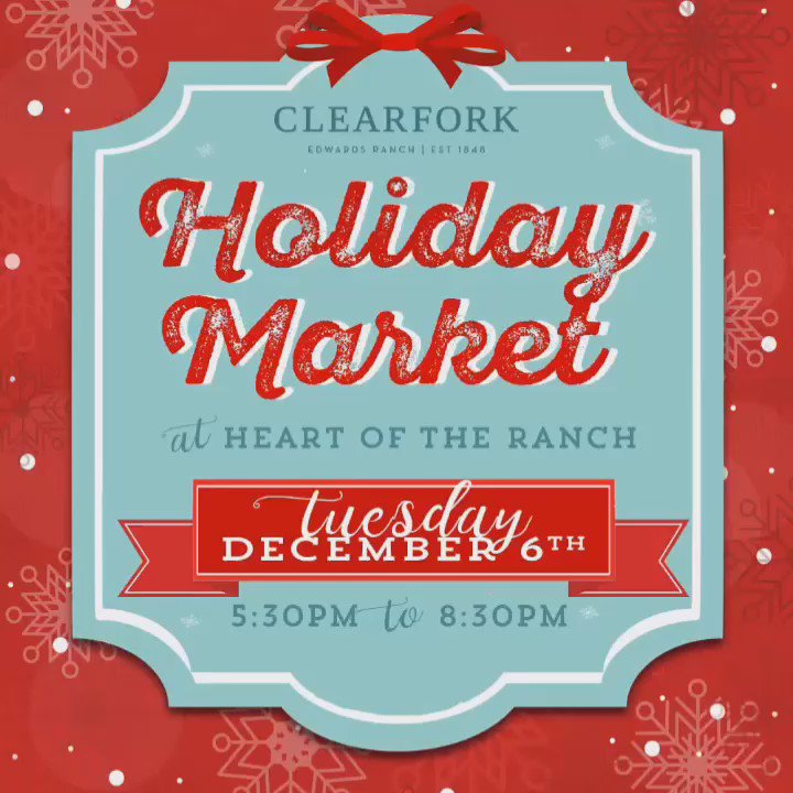 Clearfork on Twitter "Don't miss The Clearfork1848 holiday market