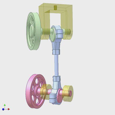 Spatial Bar Linkage Mechanism