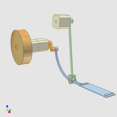 Bar Linkage for Output Rotation