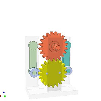 Reductor With Gears of Equal Number of Teeth