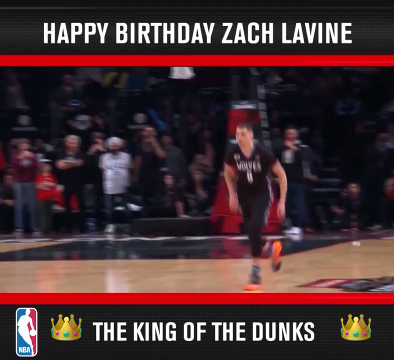 Any excuse to relive Zach LaVine\s spectacular dunk contest performances! Happy birthday Zach!  