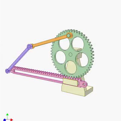 Rack and Linkage Mechanism