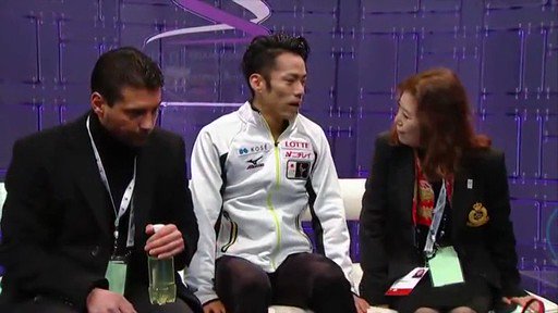 Audience singing Happy Birthday to Daisuke Takahashi    (Worlds 2013 in London) 