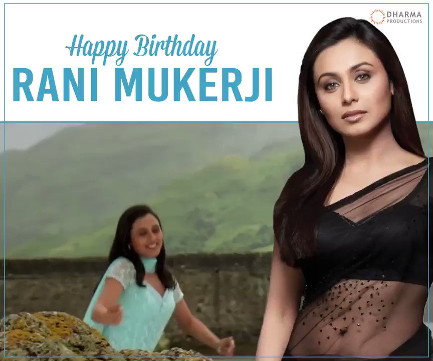 Today we celebrate the birthday of Rani Mukerji.Happy birthday.  